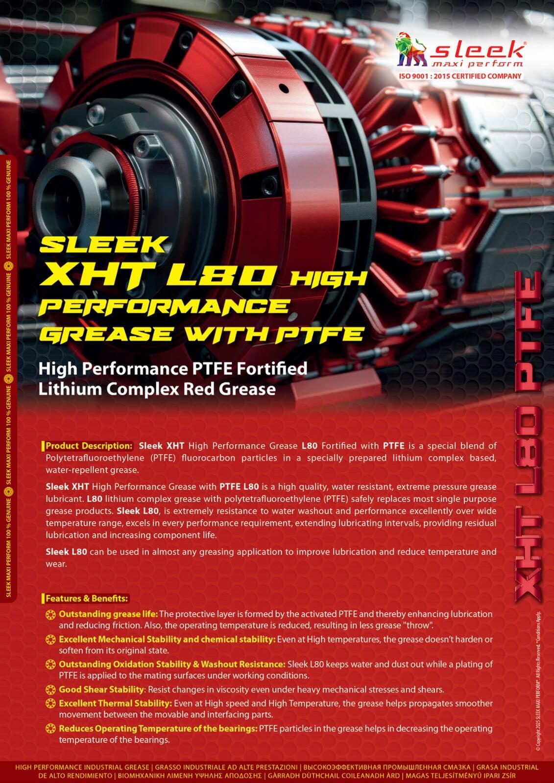 sleek L80 ptfe fortified Grease
