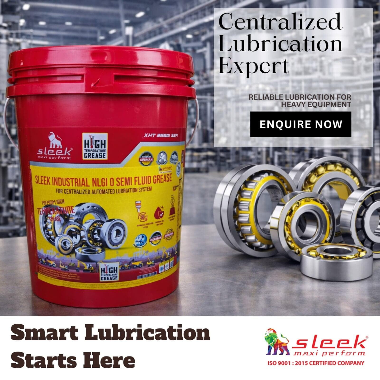 Sleek Industrial NLGI 0 Fluid Grease For Automated Lubrication System